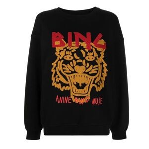 Anine Bing - Tiger Sweatshirt Chenille - Black